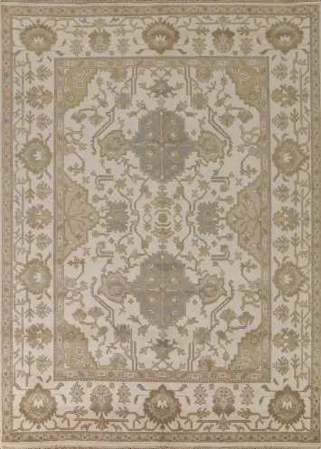 Floral Wool Oushak Oriental Area Rug 8x10