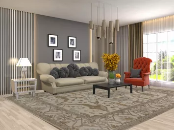 Handmade Oushak Oriental Area Rug 9x12