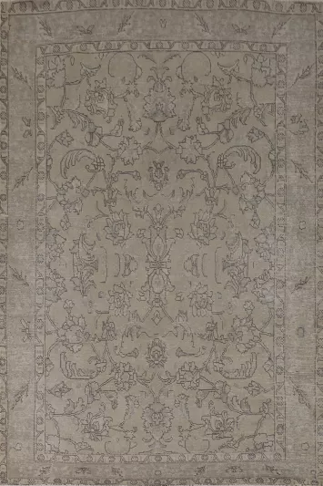 Distressed Tabriz Persian Area Rug 7x10