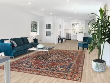 Vintage Bakhtiari Persian Area Rug 7x10