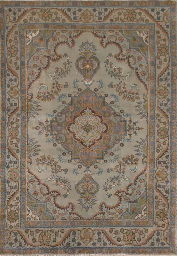 Over-Dyed Tabriz Persian Area Rug 6x9