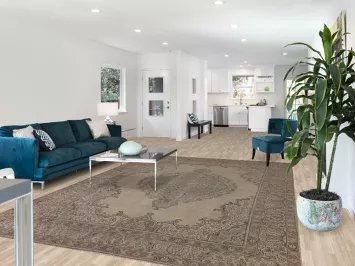 Vintage Distressed Tabriz Persian Area Rug 8x11