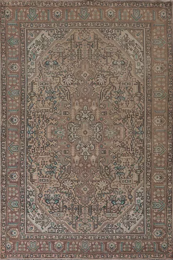 Geometric Tabriz Persian Area Rug 6x9