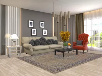 Handmade Wool Tabriz Persian Area Rug 7x10