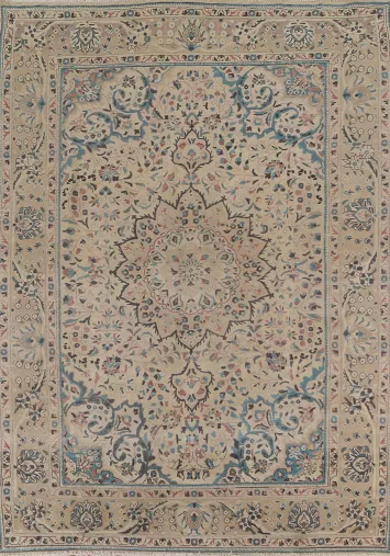 Floral Tabriz Persian Area Rug 7x9