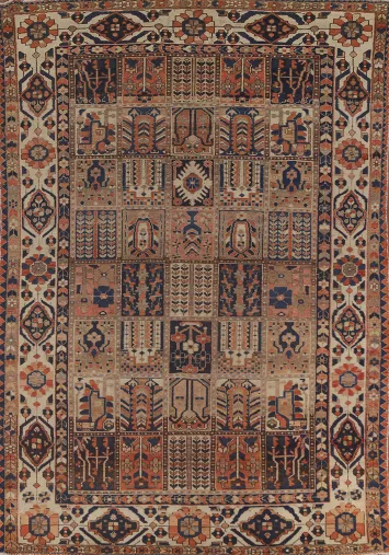 Garden Design Bakhtiari Persian Area Rug 7x10