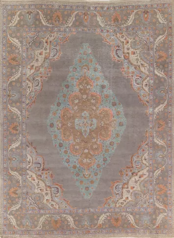 Over-Dyed Tabriz Persian Area Rug 9x11