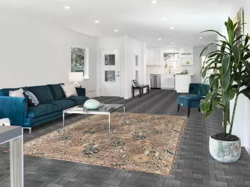 Garden Design Bakhtiari Persian Area Rug 6x9