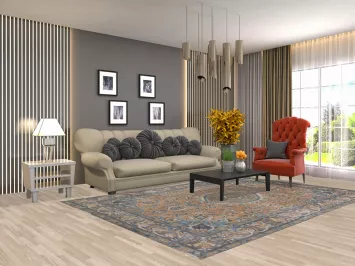 Handmade Wool Tabriz Persian Area Rug 7x10