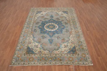 Distressed Over-Dyed Tabriz Persian Area Rug 7x10