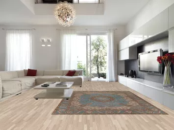 Distressed Over-Dyed Tabriz Persian Area Rug 9x12