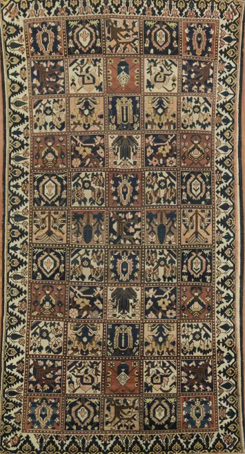 Garden Design Bakhtiari Persian Area Rug 5x10