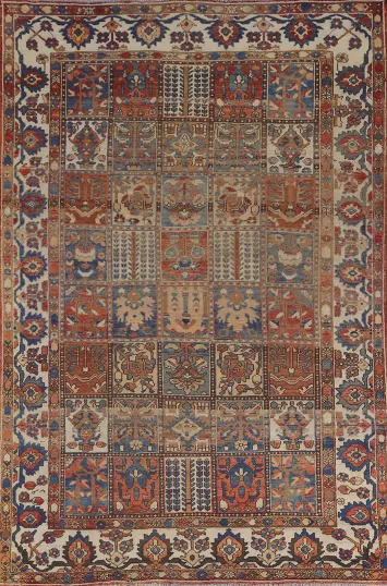 Garden Design Bakhtiari Persian Area Rug 7x10
