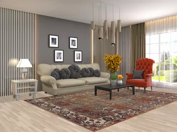 Garden Design Bakhtiari Persian Area Rug 7x10