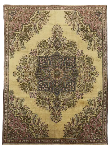 Vintage Floral Tabriz Persian Area Rug 8x11