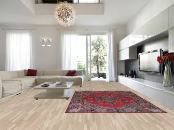 Vintage Wool Mashad Persian Area Rug 9x12