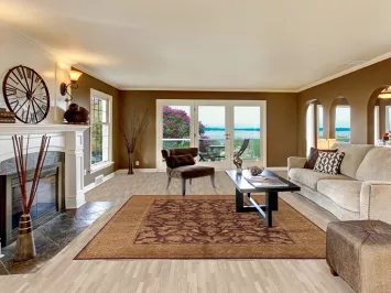 Floral Purple Agra Indian Area Rug 8x10