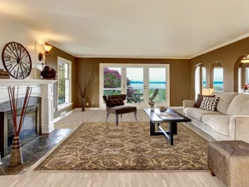 All-Over Floral Agra Indian Area Rug 9x12