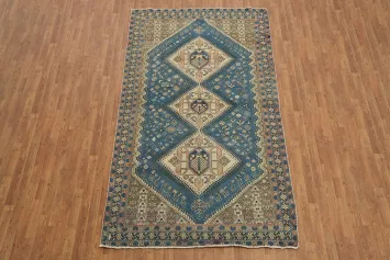 Blue Tribal Bakhtiari Persian Area Rug 6x10