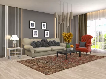 Vegetable Dye Bakhtiari Persian Area Rug 5x10