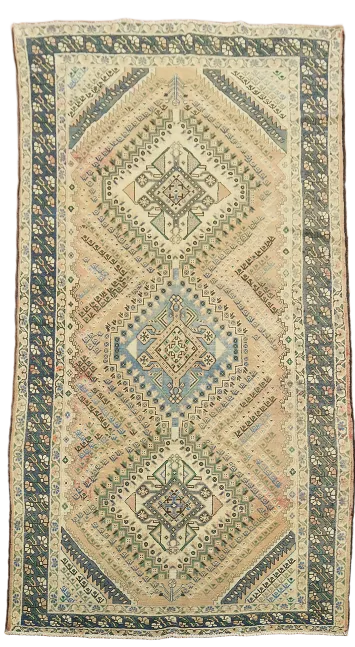 Geometric Bakhtiari Persian Living Room Rug 5x10