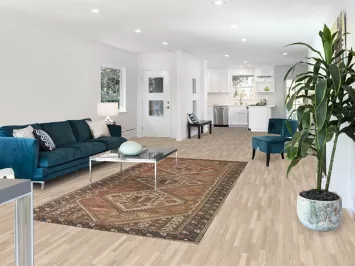 Geometric Bakhtiari Persian Area Rug 5x10