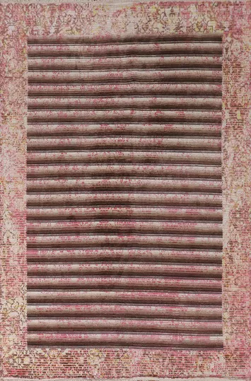 Striped Abstract Modern Area Rug 6x9