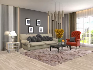 Handmade Abstract Indian Area Rug 6x9