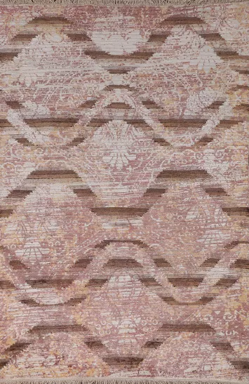 Handmade Abstract Modern Rug 4x6