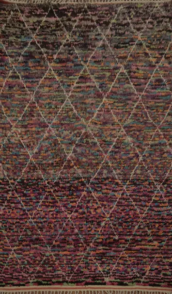 Colorful Moroccan Area Rug 6x10 with Geometric Design