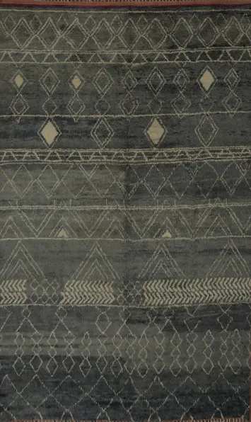 Chic Geometric Moroccan Large Rug 10x15 for Modern and Stylish Decor