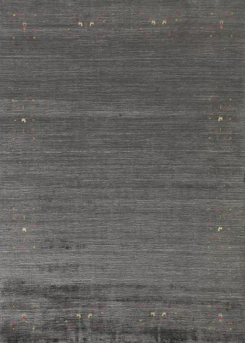 Tribal Gray Gabbeh Indian Area Rug 8x10