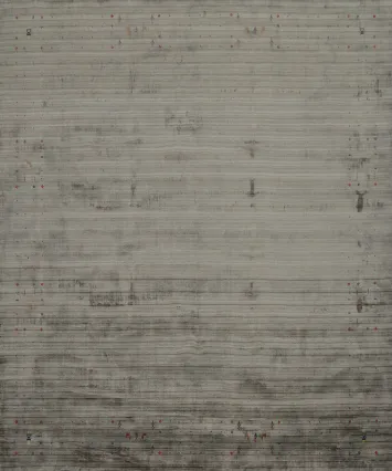 Sophisticated Neutral: Gray Square Gabbeh Rug 10x10