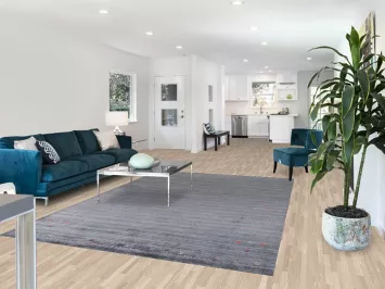 Blue & Gray Gabbeh Oriental Area Rug 7x10