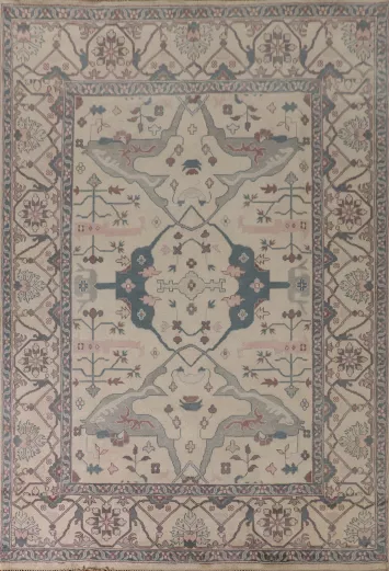 Handmade Wool Oushak Oriental Area Rug 9x12