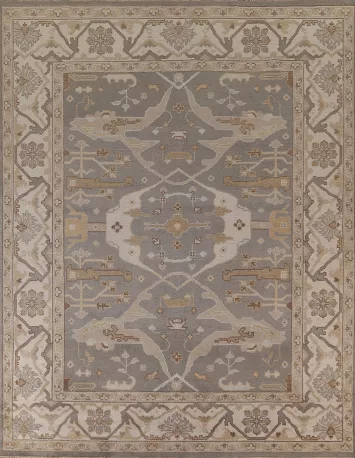 Handmade Wool Oushak Oriental Area Rug 8x10