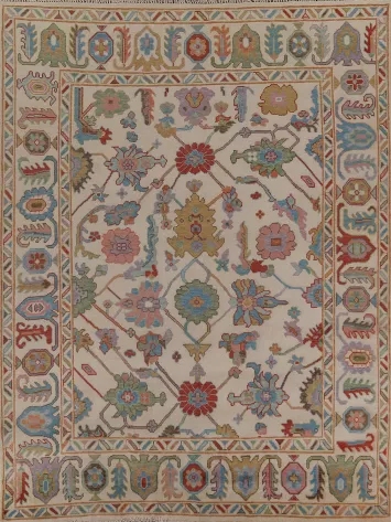 All-Over Floral Oushak Oriental Area Rug 8x10