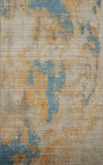 Handmade Wool Abstract Modern Area Rug 5x8