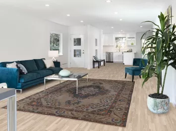 Over-Dyed Brown Tabriz Persian Area Rug 6x10