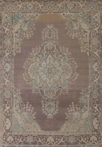 Distressed Tabriz Persian Area Rug 7x9