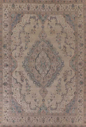 Handmade Wool Tabriz Persian Area Rug 10x13