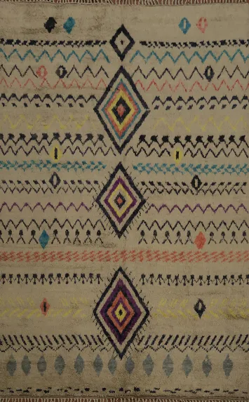 Decorate with This Eclectic Gem Colorful Moroccan Area Rug 9x12