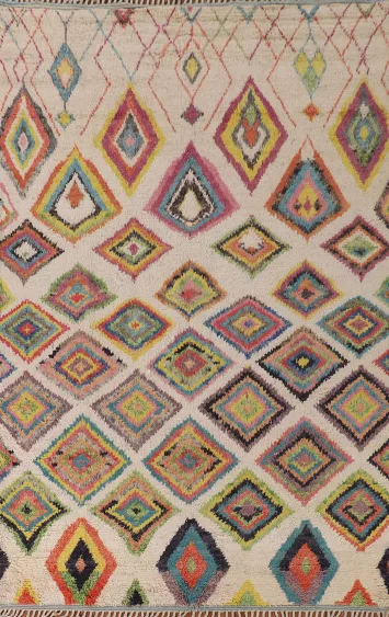 Geometric Moroccan Pakistan Area Rug 8x11