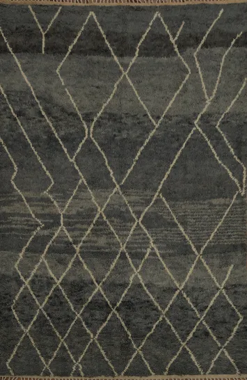 Handmade Plush Moroccan Oriental Area Rug 8x11