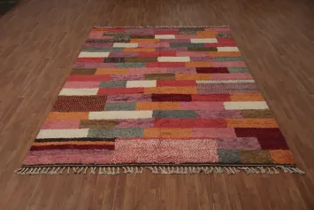 All-Over Plush Moroccan Living Room Area Rug 8x11