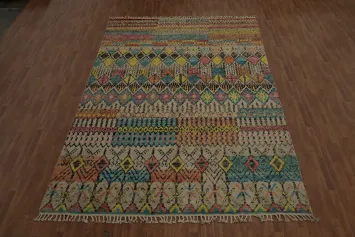 Bohemian Moroccan Area Rug 9x15 for a Modern Artistic Touch