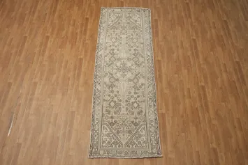 Vintage Hamedan Persian Runner Rug 3x10