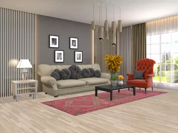 Over-Dyed Pink Ardebil Persian Runner Rug 4x10