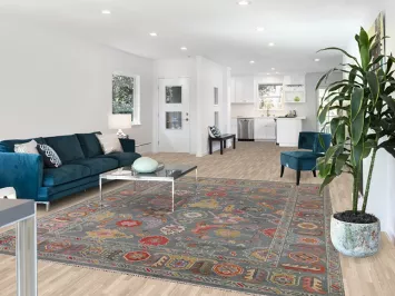 All-Over Floral Oushak Living Room Rug 8x10