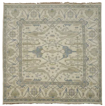 All-Over Square Oushak Oriental Area Rug 8x8